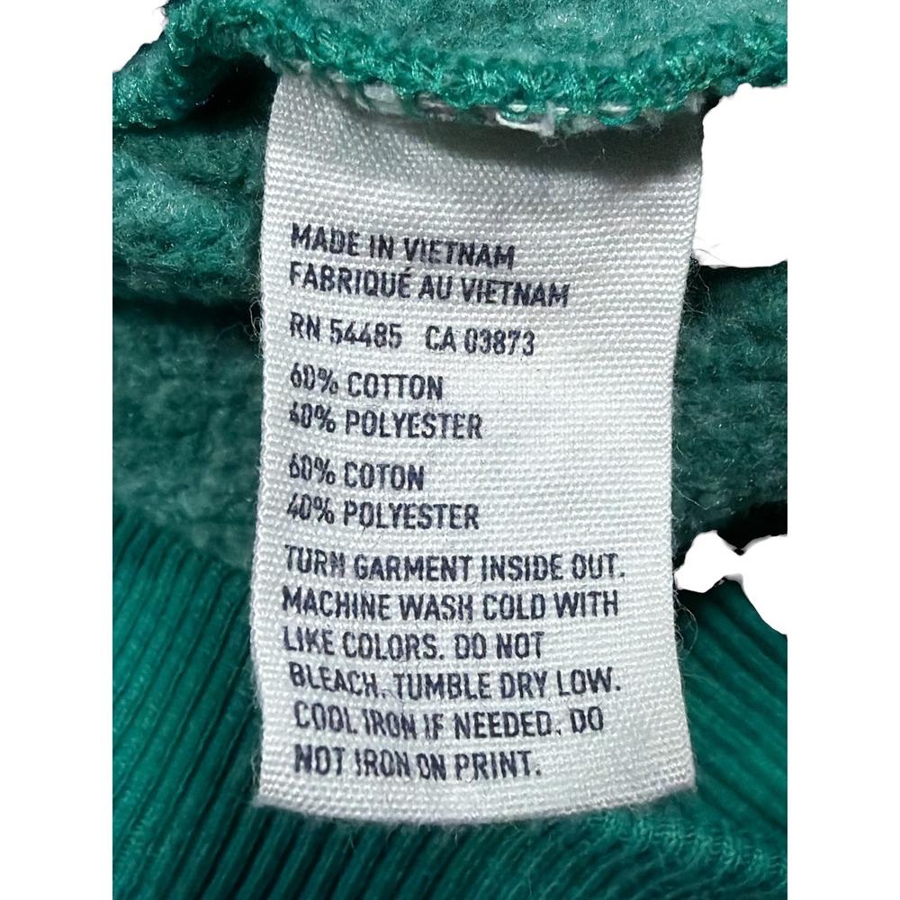 American Eagle‎ Outfitters Green Pullover Sweatshirt Women's XS Logo Crew Fleece - Picture 5 of 8